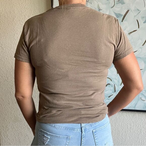 Johnny Cash Brown Graphic T-Shirt - Picture 3 of 7